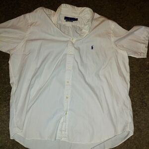 Polo white short sleeve button up